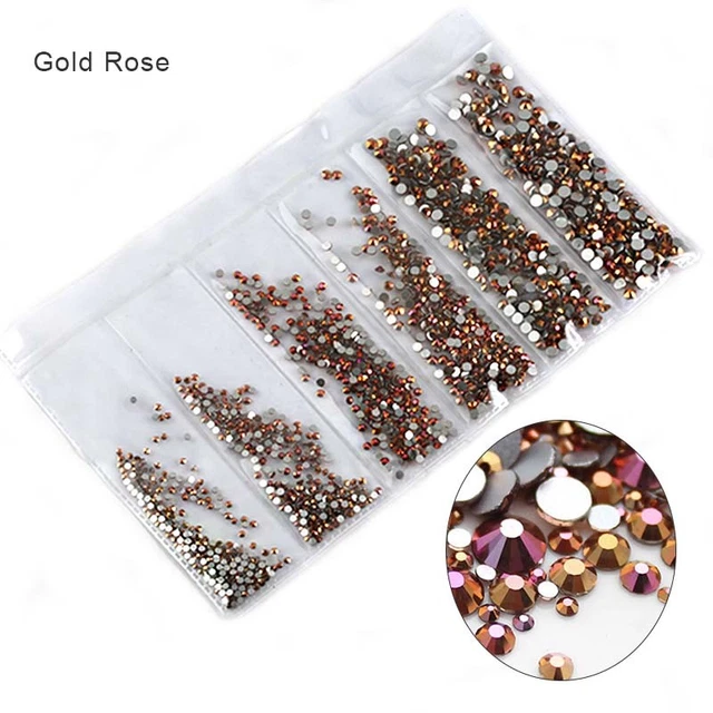 Partition-size 1200pcs Nail Art Rhinestones Crystals Strass For Nails Decoration