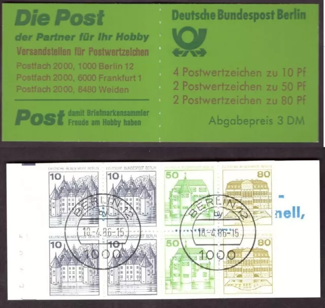 Berlin, Markenheftchen, MH 13 c, gestempelt