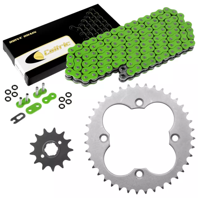 Green O-Ring Drive Chain & Sprocket Kit for Honda ATC250R 1986 / TRX250R 86 87