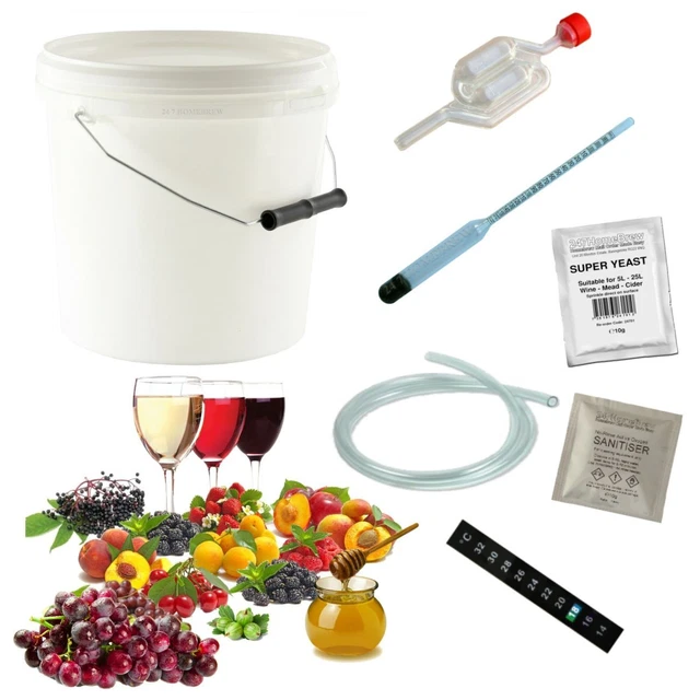 Starter kit per la produzione di vino completo homebrew - 5 L/1 gallone/10 pinte idromele vino birra