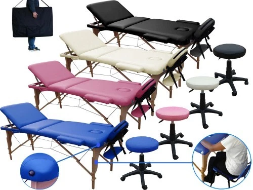 Table De Massage Pliante MERCURIO - Léger Aluminium - Parfait Pour Esthéticiennes & Tatoueurs