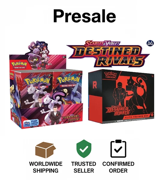 POKÉMON TCG DESTINED Rivals BUNDLE - Elite Trainer Box & Booster Box ...