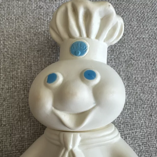 Vtg 1971 Pillsbury Doughboy Poppin' Fresh Figurine Rubber Toy 7.5"