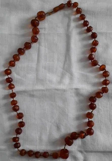 Collier perles Ambre à réenfiler