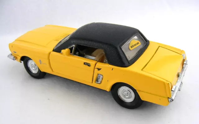 Superior Sunny Side Ford Mustang  Die Cast Car Model No. SS5719 Yellow Black 3