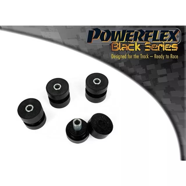 Powerflex schwarze Spurstangenbuchsen hinten für Ford Fiesta Mk1 & Mk2 alle Typen (76>89)