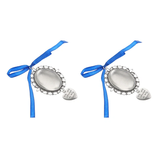2 Pcs Flower Bouquet Charm Bouquet Memory Charm Pendant Jewlery Tray Glass