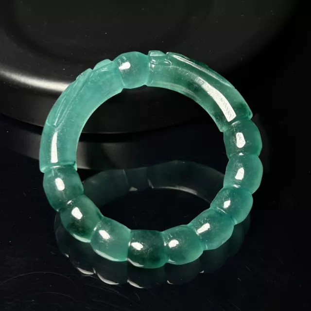 Certified Natural AA Burmese high Ice green Jade jadeite Bracelets Bangle 57mm