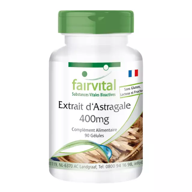 Extrait d'astragale 400 mg - 90 gélules - VEGAN | fairvital