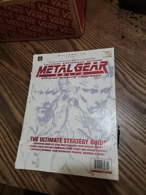 Metal Gear Solid Official Mission Handbook Strategy Guide Millenium PS1 *READ*