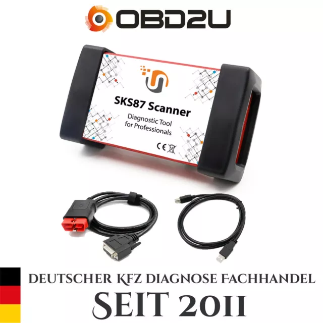 SKS87 Profi Diagnosegerät LITE für PKW & LKW. Vollständige Diagnose bis BJ 2021