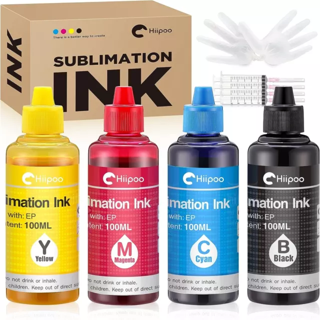 Hiipoo Sublimation Ink Refilled Bottles Work with C88 C88