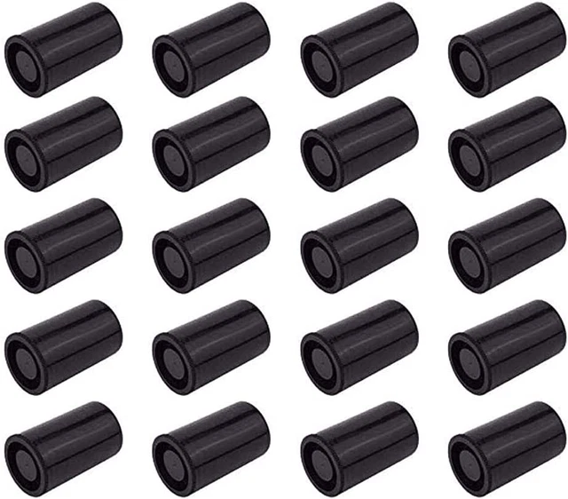 35Mm Caliber Plastic Film Canisters -20Pcs(Black )