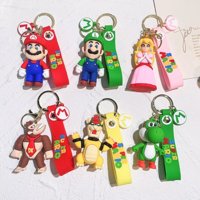 Portachiavi Super Mario Brothers Portachiavi Principessa Pesca Borsa Ciondolo Regalo Affascinante