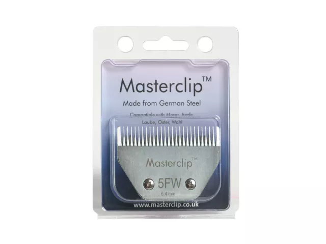 Horse Clipper Blade 5FW A5 Masterclip Premium Steel Blades Coarse Cut Wide 🐎🐴