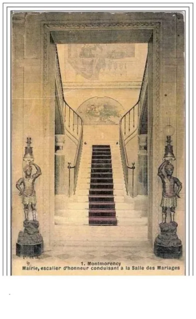 95.Montmorency.mairie, Escalier D'honneur Conduisant A La Salle Des Mariages.