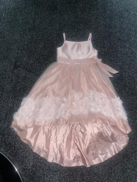Monsoon Girls Pink Roses Dress 9 years stunning party wedding occasion 💖💖