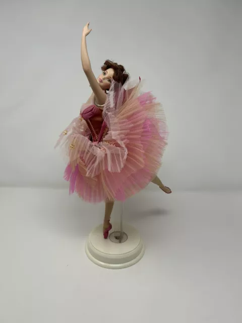 Barbie Collectibles Prima Ballerina Classic Grace 12" Porcelain Doll With Stand