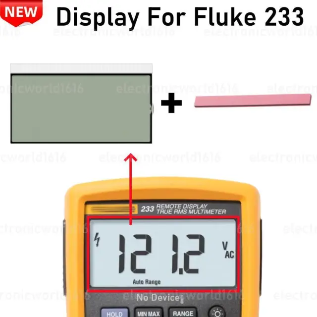 Per Fluke 233 display remoto TRMS multimetro display LCD parti riparazione schermo NUOVO