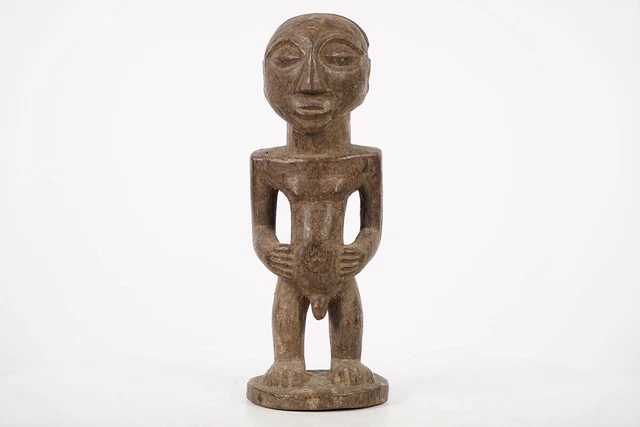 Male Luba Statue 12.5" - DR Congo - African Art