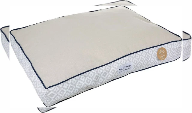 Now House for Pets by Jonathan Adler Grey Diamond Cushion Dog Bed,
