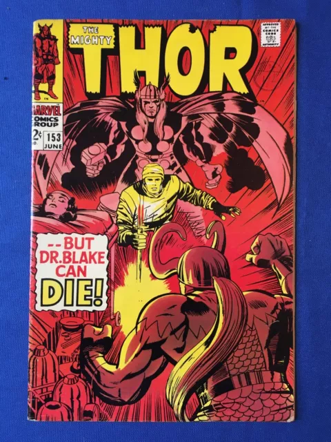 The Mighty Thor #153 FN+ (6.5) MARVEL ( Vol 1 1968) Kirby (3)