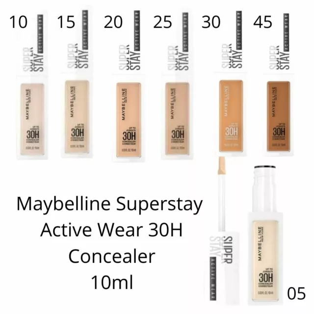 Maybelline SuperStay 30HR Active Wear Full Coverage Concealer 7ml. Brand New