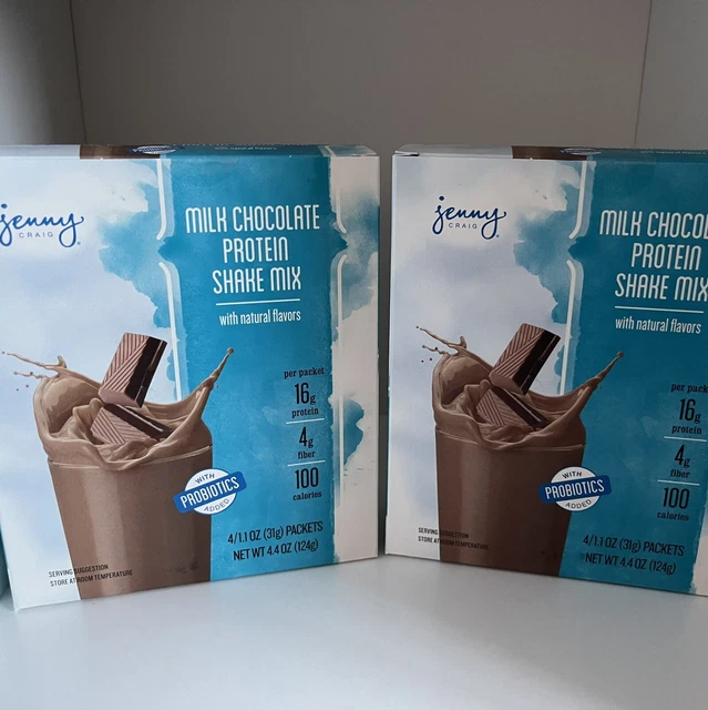 2- BOXES JENNY Craig Milk Chocolate Protein Shake Mix (8 Shakes) $18.50