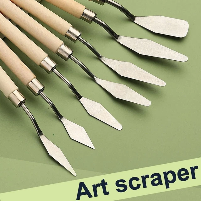 Herramientas de arte arte arte arañazos agitador cuchillo pintura al óleo cuchillos palets cuchillos