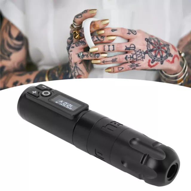 Fuente de alimentación inalámbrica lápiz giratorio máquina de tatuaje conjunto de bolígrafo USB recargable 2