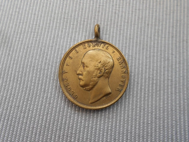 1 Orden aus Hannover LANGENSALZA 27.JUNI 1866 mit Rand-Grawur : J. EILMANN I