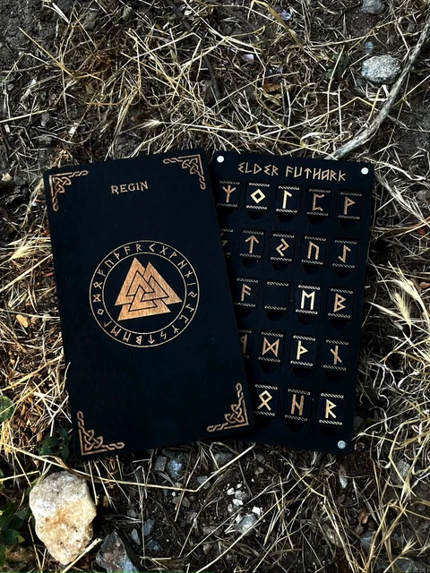 Runes Rooks ELDER FUTHARK RUNE Set Viking Runes 25-Piece Rune Set with Magnetic Box ...