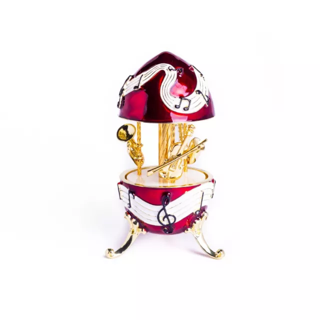 Faberge Ei von Keren Kopal  Musikinstrumente mit oesterreichischen Kristallen