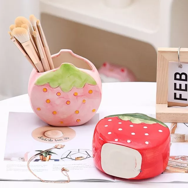 Stationery Box Strawberry Pen Holder  Bedroom Decoration