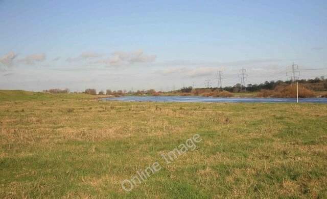 Photo 6x4 River Trent and flood meadows Fledborough Looking northwards up c2009