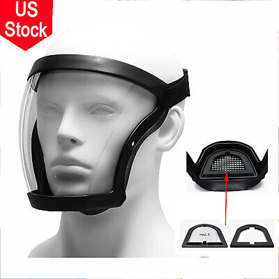 Super Protective Anti-Fog Face Shield Transparent Full Face Mask For Adult US