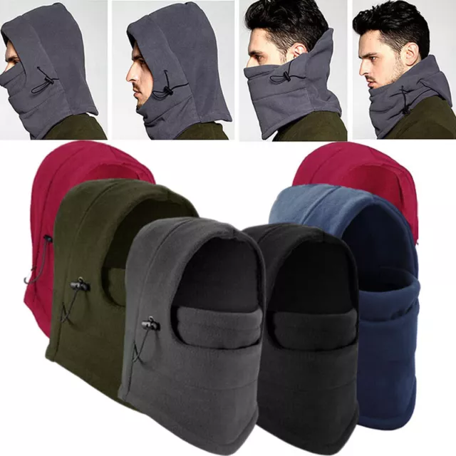 Balaclava Winter Thermal Fleece Beanie Hood Cap Ski Face Mask Hat Neck Warmer AU 2