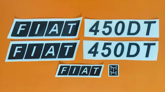 Adesivi Decalcomanie Fiat 450 Dt Per Trattori Agricoli Gommati Fiat 450  Dt