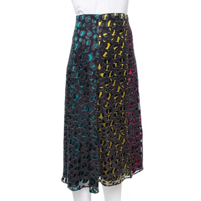 NWT Alice + Olivia Burnout midi skirt sz 8  $330