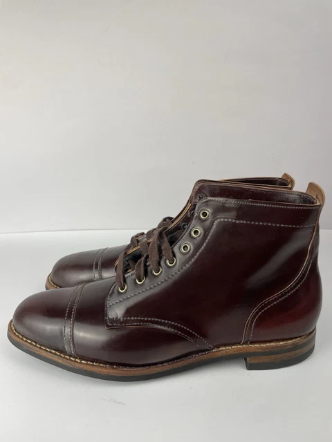 ALLEN EDMONDS PROMONTORY Point Cap Toe Leather Boots Mens  display picture 1