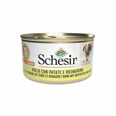 Schesir Dog Adult Cibo Umido per Cani - Pollo con Patate e Rosmarino - 12x85gr