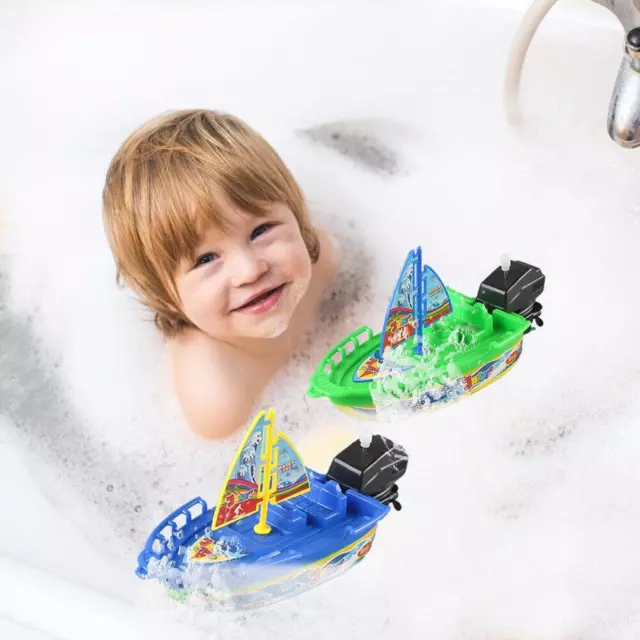 Traditional Windup Speed Boat Bath Toy for Kids Perfect Gift