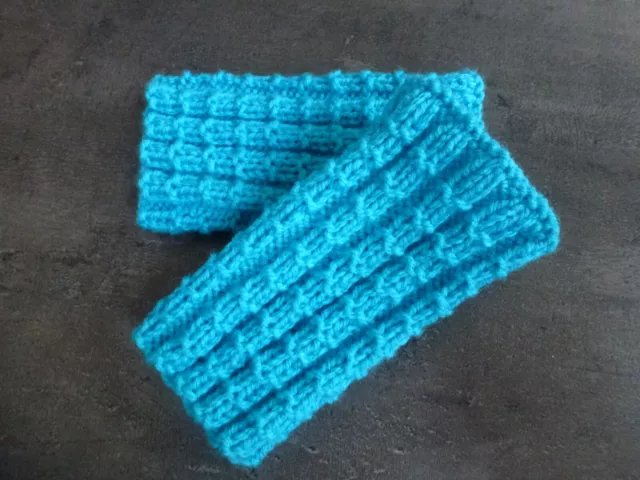 Pulswärmer türkis * Armstulpen * Stulpen * handgestrickt * NEU