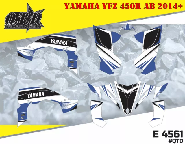 Motostyle Dekor Kit Atv Yamaha Yfz 450R Ab 2014+ Graphic Kit E4561 B