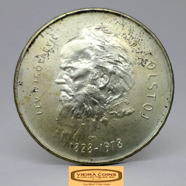 1978 San Marino Silver 1000 Lire, 150TH Anniversary Birth of Tolstoy #C34345NQ