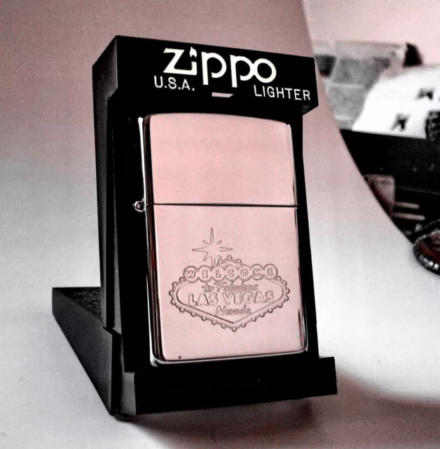 ZIPPO Beautiful Vintage LAS VEGAS - WELCOME SIGN MEGA RARE The Only 1 on ebay!
