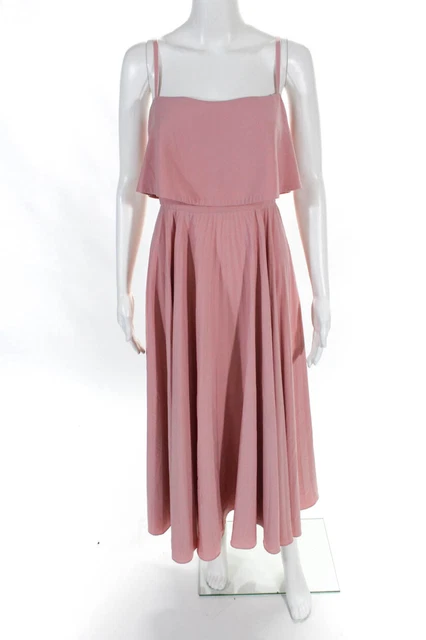 Jill Jill Stuart Womens Rose Water Pleated Sleeveless Gown Pink Size 6 12243657