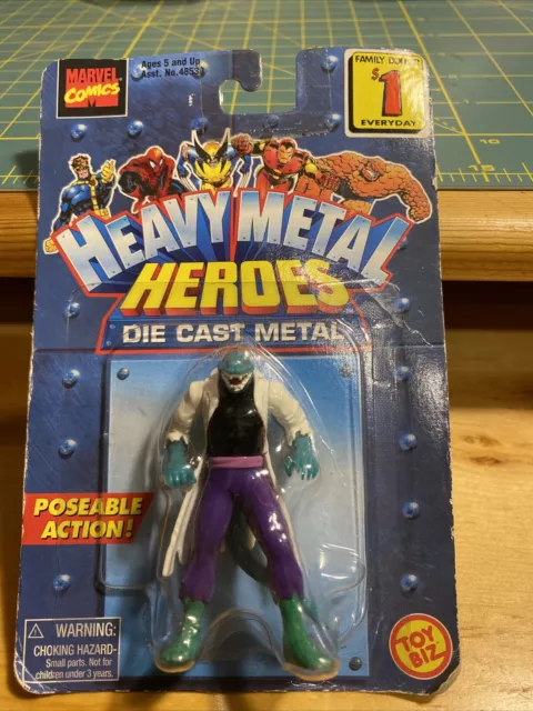Toy Biz 1997 HEAVY METAL HEROES Figures MARVEL Die Cast DR CONNORS THE LIZARD