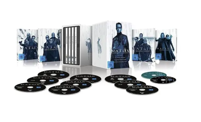 The Matrix 4-Film Box Set "Déjà Vu Collection" 4K UHD BluRay Steelbook Neu / OVP