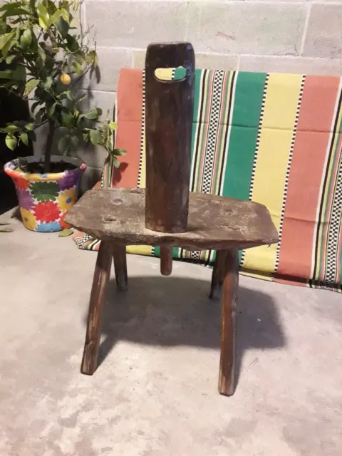 Sgabello mungitura vintage anni 60